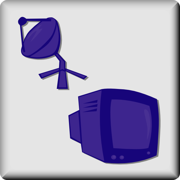 free vector Hotel Icon Satellite Tv clip art