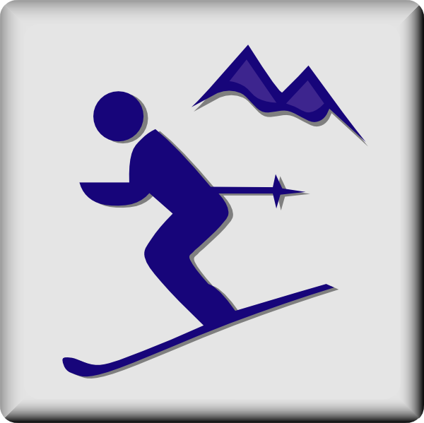 free vector Hotel Icon Ski Area clip art