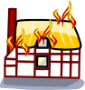 free vector House Fire Insurance clip art