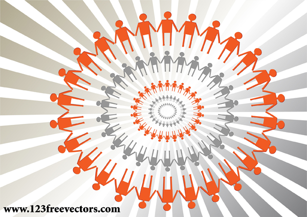 free vector Human Circle Vector