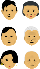 free vector Human Faces clip art