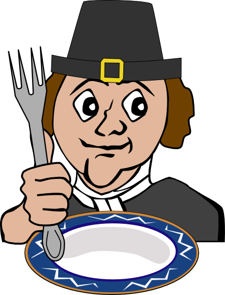 free vector Hungry Pilgrim clip art