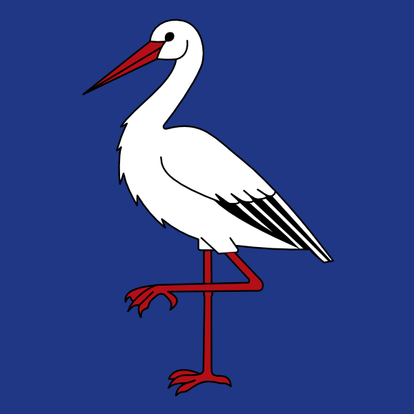 free vector Ibis Bird Wipp Oetwil Am See Coat Of Arms clip art