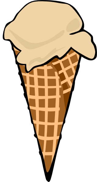 Download Ice Cream Cone (Scoop) clip art (112975) Free SVG Download ...