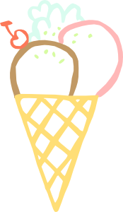 Ice Cream Cone clip art (112986) Free SVG Download / 4 Vector