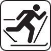 free vector Ice Skiing Map Sign clip art
