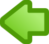 free vector Icon Arrow Left Green clip art