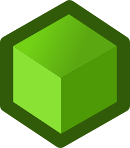 free vector Icon Cube Green clip art