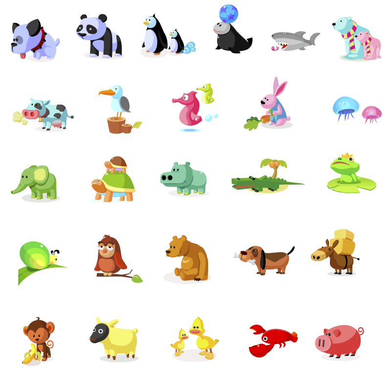 free vector Icon daquan animal articles vector