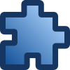 free vector Icon Puzzle Blue clip art