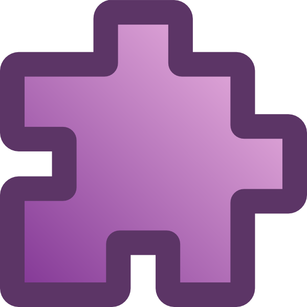free vector Icon Puzzle Purple clip art