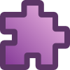free vector Icon Puzzle Purple clip art