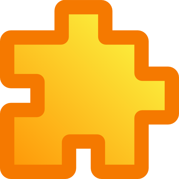 free vector Icon Puzzle Yellow clip art