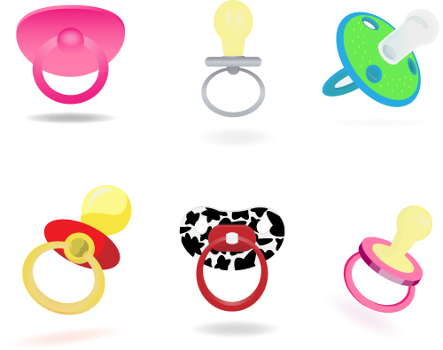 free vector Infant baby pacifier clip art