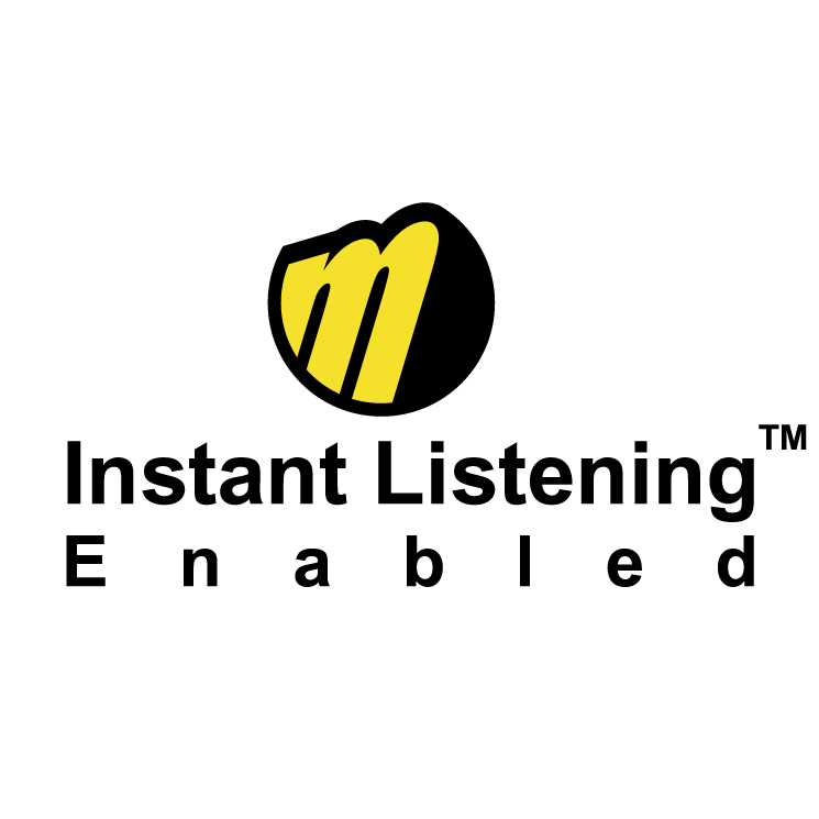free vector Instant listening enabled