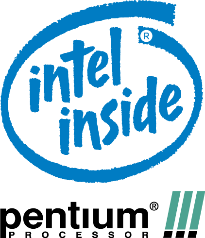free vector Intel Pentium 3 processor logo