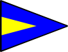 free vector International Maritime Signal Flag Repeat 1 clip art