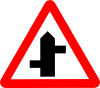 free vector Intersecting Road Sign clip art