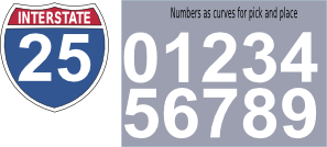 free vector Interstate Highway Sign clip art