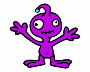 free vector Invader Purple clip art