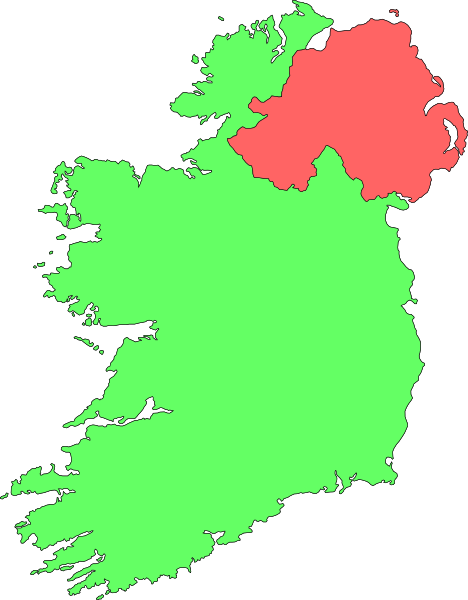 free vector Ireland Contour Map clip art