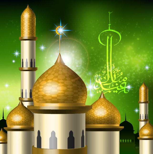 free vector Islamicstyle castle vector clip 3