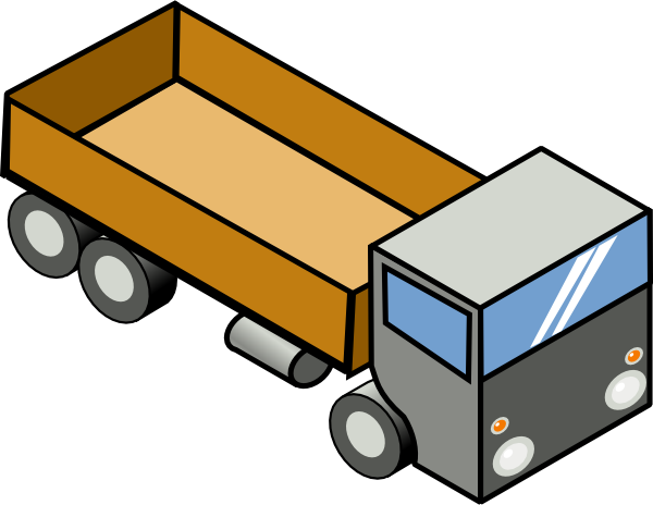Isometric Truck clip art (103079) Free SVG Download / 4 Vector