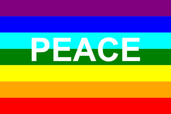 free vector Italian Peace Flag clip art