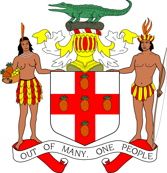 Jamaica Coat Of Arms clip art (117954) Free SVG Download / 4 Vector