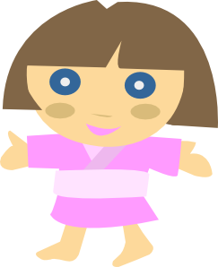 free vector Japanese Character Girl clip art