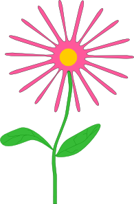 free vector Jenni Whimsical Pink Flower clip art