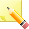free vector Jeremybennett Sticky Note Pad And Pencil clip art
