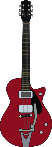 free vector Jet Firebird Guitar clip art