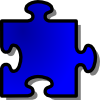 free vector Jigsaw Blue Puzzle clip art