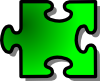 free vector Jigsaw Green clip art