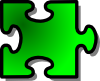 free vector Jigsaw Green Piece clip art