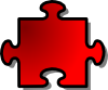 free vector Jigsaw Red 10 clip art