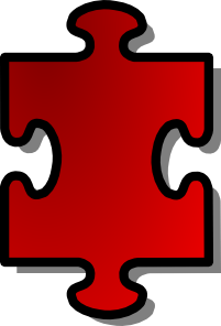 free vector Jigsaw Red 10 clip art