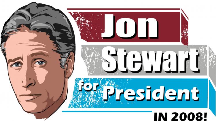 free vector Jon Stewart for President!
