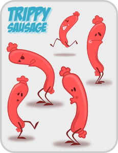 free vector Kablam Trippy Sausage clip art