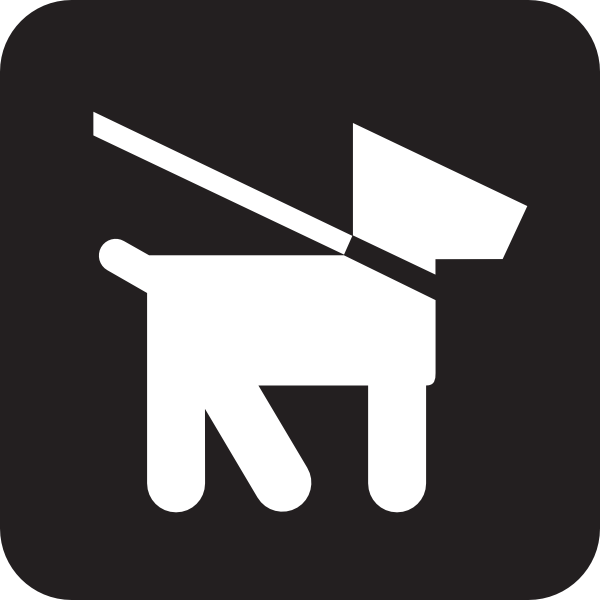 free vector Keep Dogs On Leash clip art