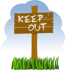 free vector Keep Out clip art