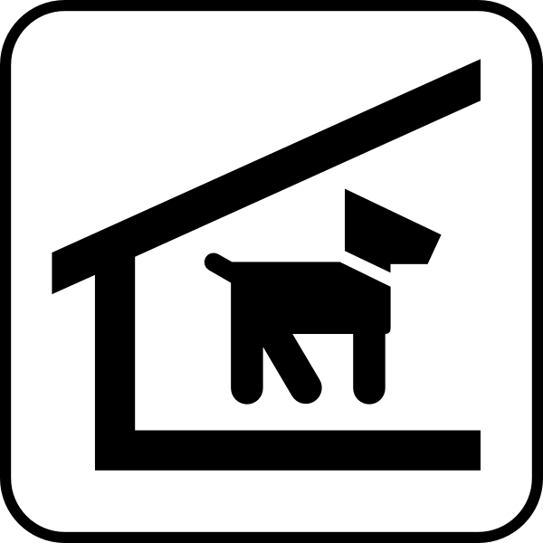 free vector Kennel Dogs clip art