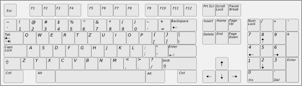 keyboard vector