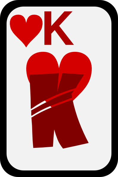 free vector King Of Hearts clip art