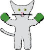 free vector Kitten With Mittens clip art