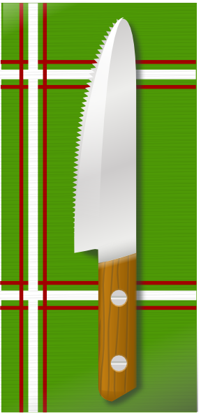 free vector Knife On Table clip art
