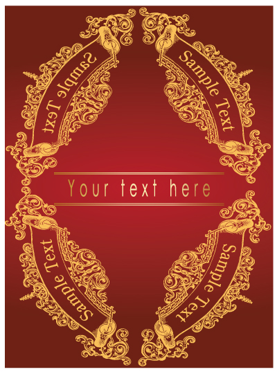 free vector Lace border vector material