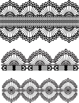free vector Lace lace pattern vector 2