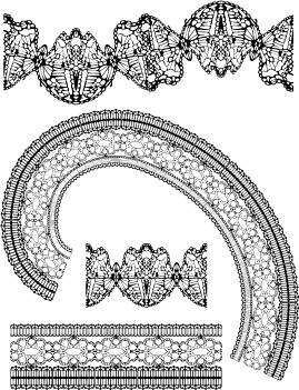 free vector Lace lace pattern vector 2